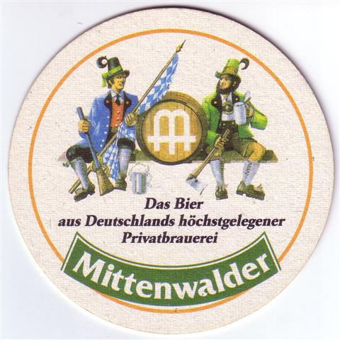 mittenwald gap-by mitten jahres 5a (rund215-mittenwalder das bier)